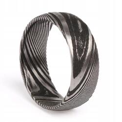  Dámský prsten Onyx Warrior 8mm Silver/Black Brushed TM-RI0002-62 (TM-RI0002-62)