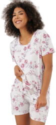 Italian Fashion pijama damă BEAUTY mânecă scurtă, pantaloni scurți, imprimeu: S (AAF-KPZ-BEAU-KKDR S)
