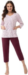 Luna Pijama de damă cu nasturi LUNA 1305 roz: XXL (34099 XXL)