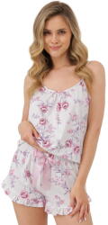 Italian Fashion pijama damă BEAUTY bretele subțiri, pantaloni scurți, imprimeu: XL (AAF-KPZ-BEAU-WKDR XL)