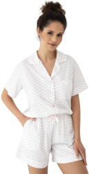 Sensis Pijama de damă cu nasturi SENSIS LESLIE alb: XL (34059 XL)