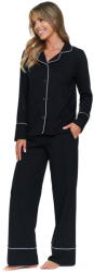 Doctor Nap pijama de damă cu nasturi PM. 7527 NOIR: L (PM.7527.NOIR L)
