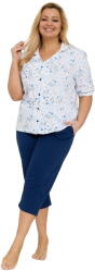 Cornette Pijama de damă cu nasturi CORNETTE 347/347 YVONNE PLUS albastru: 3XL (34056 3XL)
