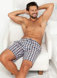 Regina Pantaloni scurți de pijama bărbați REGINA 6004 albastru-portocaliu: L (34272 L)