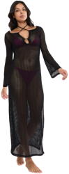 Triumph Beach Mywear Crochet Long Dress Lsl Black: 40 (10226469_0004 40) Costum de baie dama