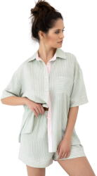 Sensis Pijama de damă cu nasturi SENSIS SIMONA kaki: XL (33723 XL)
