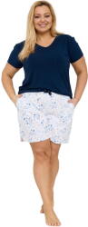 Cornette Pijama dama CORNETTE 878/349 KATHERINE PLUS albastru închis: 4XL (33761 4XL)