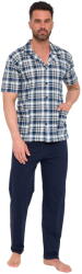 Cornette Pijama bărbătească cu nasturi CORNETTE 318/61 albastru închis: L (34248 L)