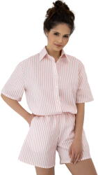 Sensis Pijama de damă cu nasturi SENSIS SELENE alb-roz: XL (33673 XL)
