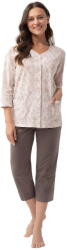 Luna Pijama de damă cu nasturi LUNA 1305 bej: M (34093 M)