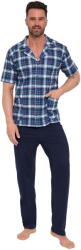 Cornette Pijama bărbătească cu nasturi CORNETTE 318/62 albastru închis: 5XL (34281 5XL)