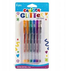 CARIOCA Gél toll Carioca Glitter, 6 db