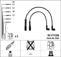 NGK gyújtókábelkészlet NGK 9262-NGK for FIAT, ALFAROME, LANCI, ALFA ROMEO, … (9262-NGK)