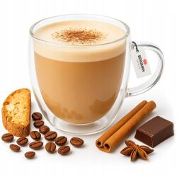 Premium Thermo Kávés Pohár Latte Tea Dupla Füllel 350 ml