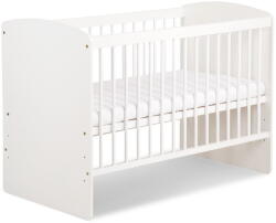 Klupś Meble Dziecięce Fából készült kiságy Klupś Meble Dziecięce Karolina II 60 x 120 cm fehér (5901912240520)