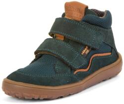 Froddo ghete barefoot pentru copii TEX AUTUMN Petroleum G3110266-03 | ghete pentru copii cu velcro | încălțăminte din piele cu membrană și talpă flexibilă - 32