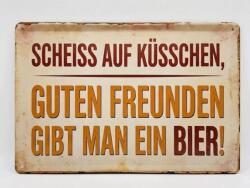  fali dekoráció Poszter fali kép falra j. német (plakat j.niemiecki - Scheiss auf kusschen)