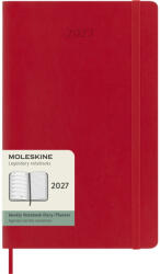 Moleskine Határidőnapló 2027 12 Hónap Heti Puha Piros "l (7540162001)