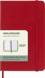 Moleskine Határidőnapló 2027 12 Hónap Heti Kemény Piros "p (7540155001)
