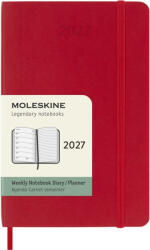 Moleskine Határidőnapló 2027 12 Hónap Heti Puha Piros "p (7540161002)