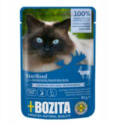 Bozita Macska Sterilizált darabok szószban rénszarvas hússal, tasak 85 g