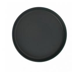 Novum Farfurie ceramica, 25cm, Novum Vulcano, negru carbon mat, gresie glazu (6387/2->CRO)