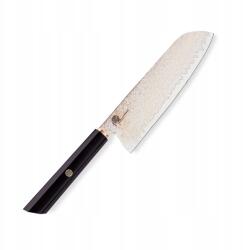 Dellinger Santoku konyhakés 180 mm Dellinger Resin Black Gold Damaszkusz (8595705411760)
