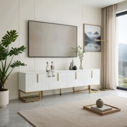 Hommoo Tv szekrény 170x40x45, 5 cm fehér laminált forgácslap (103)