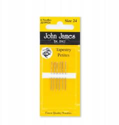 John James Jj kézi varrótűk dekorációs szövetekhez, tompa, 24-es méret, 6 db (JJ19924)