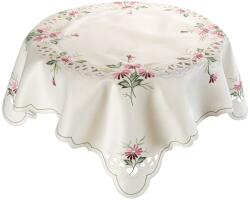 decoDoma Față de masă centrală cu broderie MARGARETA ROZ 85 x 85 cm Fata de masa