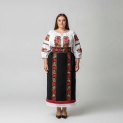 Ie traditionala Costum popular format din catrinta , brau si ie - Leila ( masuri pana la 6XL )