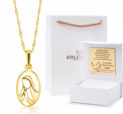 Goldmark Arany Szett Medállal Szentáldozás Keresztelés Bérmálás 14KT 585 (ZKMAZU585)