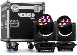 BeamZ Professional NEREID760 Set 2 movinghead-uri beam/wash in cutie de transport, 7x LED RGBW, DMX, BeamZ Pro (152.083)