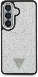 GUESS Husa Guess Fixed Glitter Triangle cu MagSafe compatibila cu Samsung Galaxy S26, Silver (3666339613549)