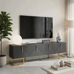 Hommoo Tv szekrény 170x40x45, 5 cm szürke forgácslap lengéscsillapító funkcióval (103)