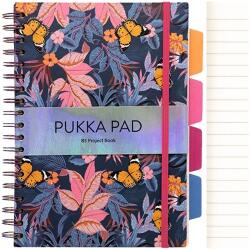 Pukka Pad Kerekbrulion Book Bloom. Pillangók. Pukka Project. B5 Vonal. 100 Lap (5032608094940)