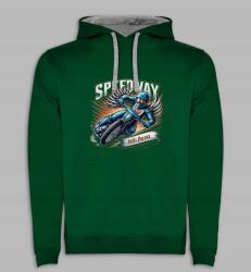Roly Ajándék kapucnis pulóver Speedway Salak Lengyel autós sötétzöld