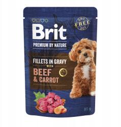 Brit Premium by Nature Kutyatáp Filé Marhával és Sárgarépával Szószban 85 g