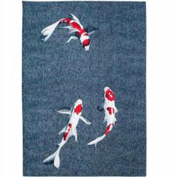 Westwing Louis de Poortere Pop Koi Japanese szőnyeg téglalap türkiz nappali 100x140 (223055)