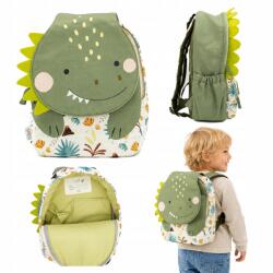 SASSI Gyerek mini hátizsák A5 Dinoszaurusz Cracky 5, 5 l zöld Sassi Junior (plecaczek z regulowanymi szelkami dla malucha)