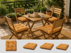 Ralex Pucioasa Set 4 pernute scaun interior / exterior 40 x 40 x 7 cm, Galben, Pucioasa (400.805-160687)