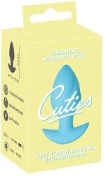 Cuties Vibrant Dop Anal Albastru Mini cu 7 Moduri de Vibrații
