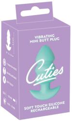 Cuties Vibrant Plugs Verde Mini Dop Anal Vibrator cu 7 Moduri de Vibrații