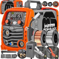 Majster Polska Inverteres hegesztőgép Synergy Mig hegesztőgép Mig Co2 Mma Tig 200A Pro MP0121 (MP0121)