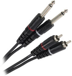 Plugger Cablu 2x Jack 6.35 Tata Mono - 2rca Tata 1.5m (47991)