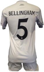 Real Madrid Focimez nadrággal Replika Real M. Bellingham fehér-szürke 104