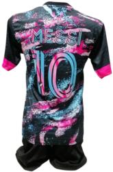 Inter Miami Focimez nadrággal Replika Inter Miami Messi fekete-rózsaszín-kék 164
