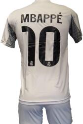 Real Madrid Focimez nadrággal Replika Real M. Mbappé fehér-szürke 140