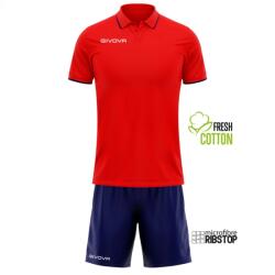Givova Kit Street szett piros-s. kék 1204 XS