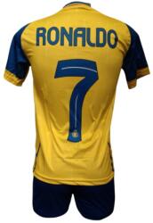 Ronaldo Focimez nadrággal Replika Al Nassr Ronaldo citromsárga-kék 164